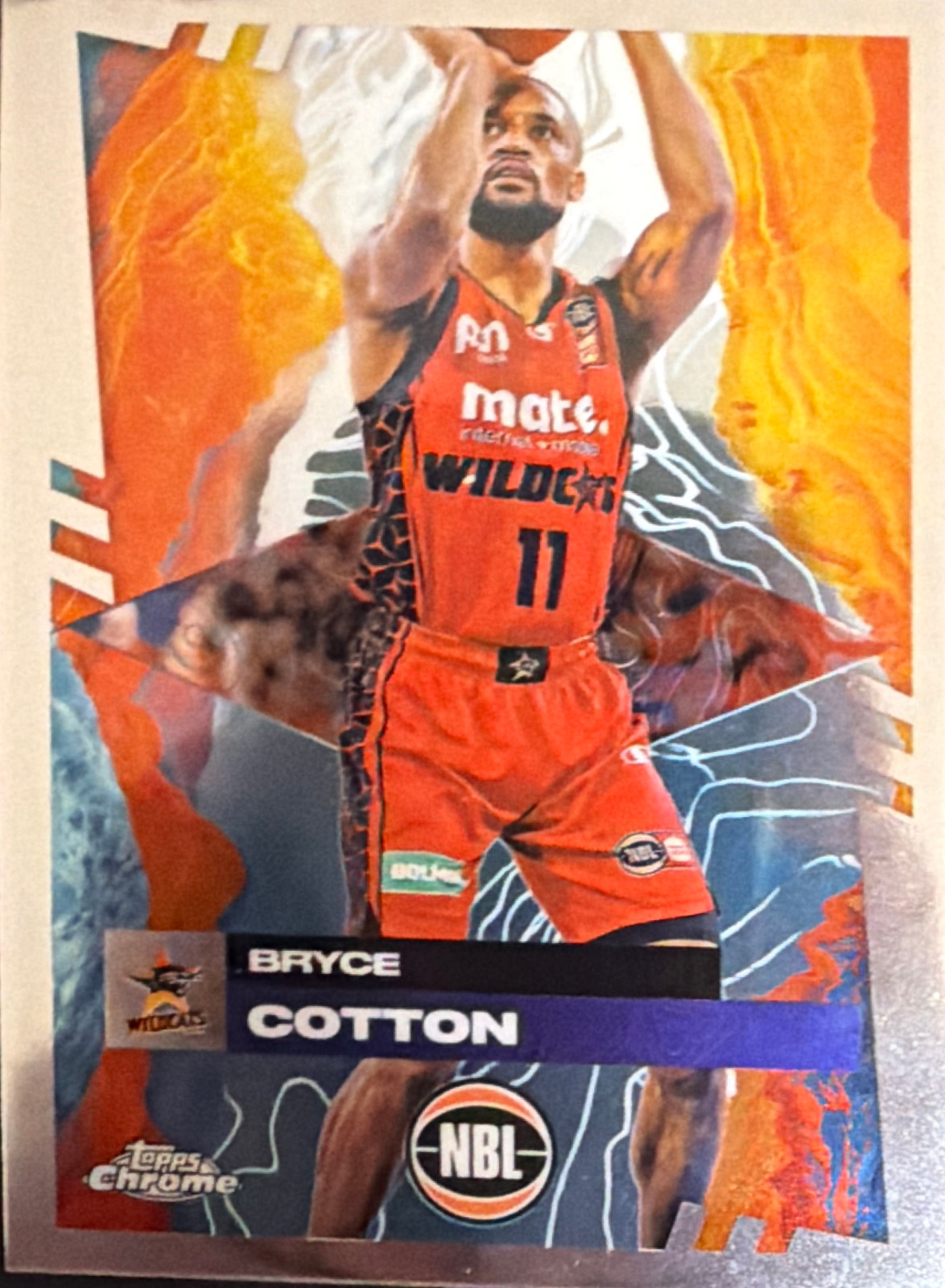 2024-25 Topps Chrome NBL Basketball #62 - Bryce Cotton - Perth Wildcats NM