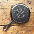 Vintage GRISWOLD Cast Iron SKILLET Frying Pan # 3 LARGE BLOCK LOGO - Ironspoon