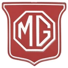 MGB / GT Grille Insert Badge MG logo Red White letters 1972-1974 Part no BHH829