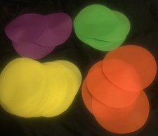 Poly Vinyl Spot Markers , 6” Inch , Floor Dots Non-slip Rubber Lot Of 30