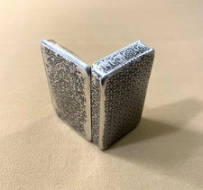 ancienne tabatière / boite à priser en argent massif MINERVE décor niellé XIXème