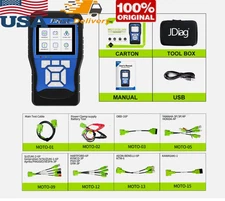 JDIAG MOTORCYCLE DIAGNOSTIC TOOL M100 STANDARD VERSION MOTORBIKE SCANNER US NEW