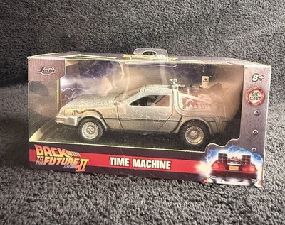 JADA Back To The Future II Time Machine 1/32 DeLorean diecast NIB - Box Damage
