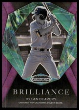2022 Panini Prizm Draft Picks #BR-DB Dylan Beavers Brilliance Purple