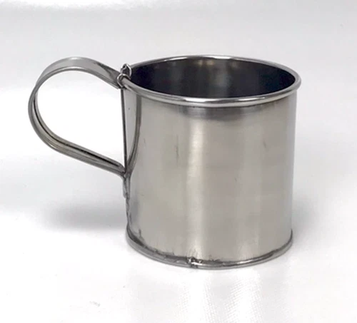 Stainless Steel "Tin" Cup - Two Piece Bottom
