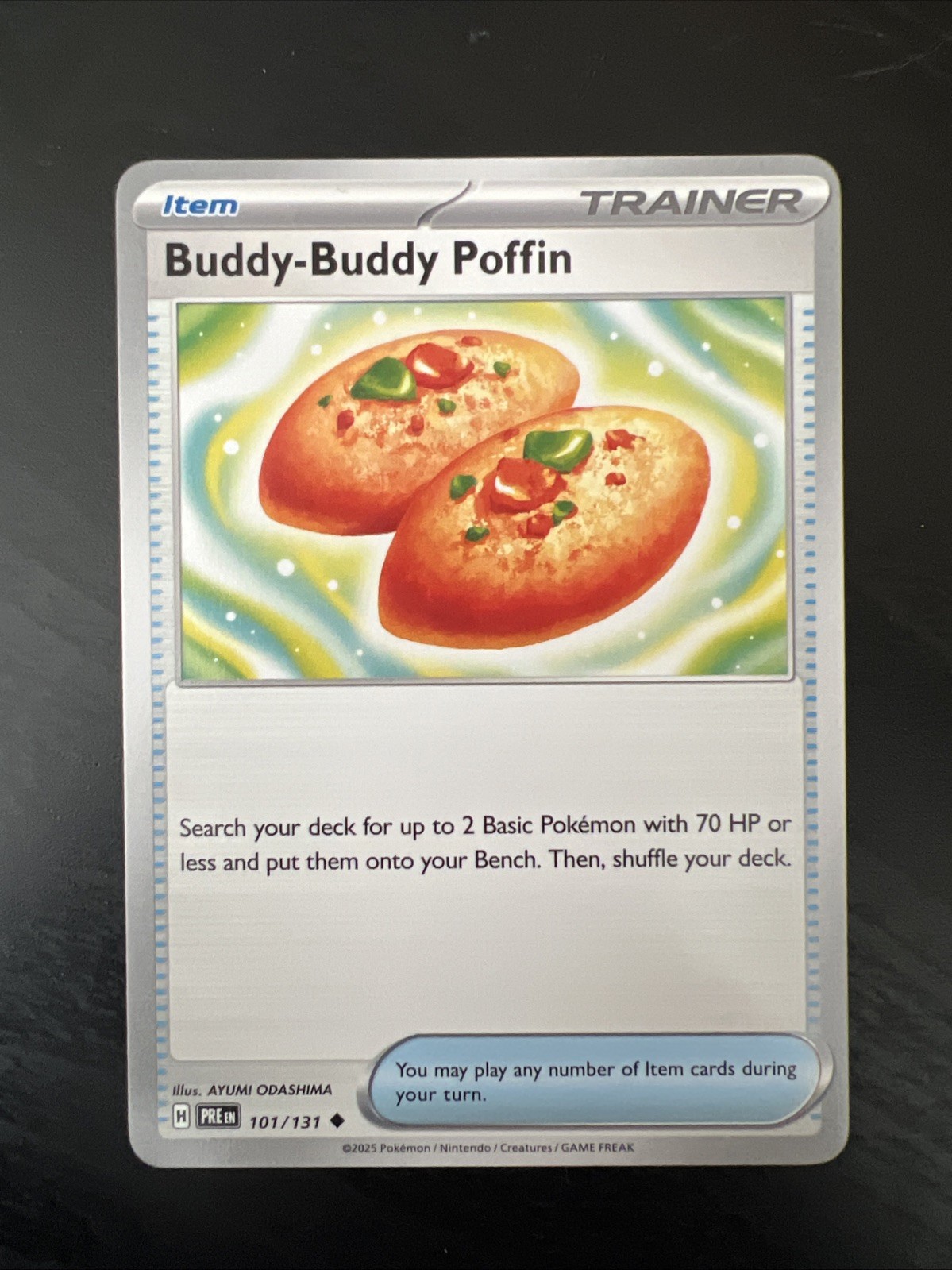 Buddy-Buddy Poffin 101/131 Uncommon Prismatic Evolutions Pokemon Near Mint