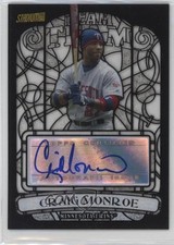 2008 Topps Stadium Club Beam Team Black & White 5/99 Craig Monroe Auto 9hx