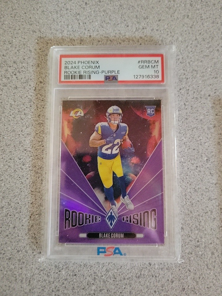Blake Corum Panini Phoenix Rookie Rising #RRBCM Purple