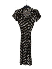 Jeyrey Dress Women’s Size Small Multicolor collared cap sleeves knee length
