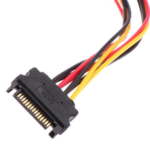 1PC SATA Power Y Splitter Cable 15 Pin Male To Dual 15 Pin Female Power Cable*A - Photo 3/12
