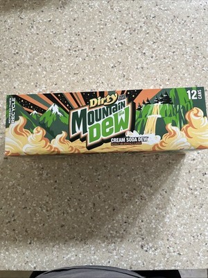 Dirty Mountain Dew Zero Sugar Cream Soda Dew 12oz 12 Pk Cans Best By July 20 26