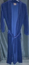 Vintage Heusen Blue Robe, One Size Fits All. 90s VTG