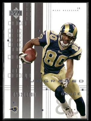 Isaac Bruce 2000 NFL UD Upper Deck Graded #69 Base Card /1500 SP St. Louis Rams