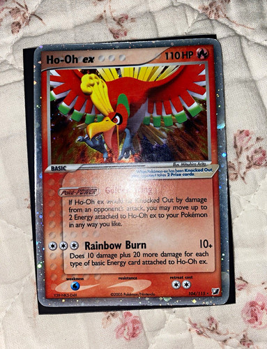 Pokemon TCG Ho-Oh ex 104/115 Holo EX Unseen Forces English 2005