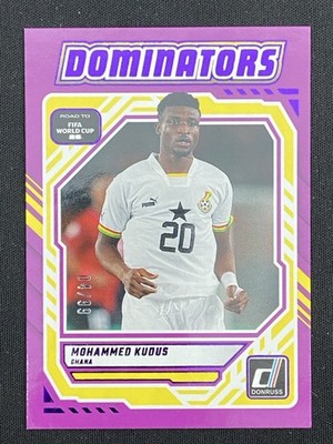 Mohammed Kudus 2025-26 Donruss Road to FIFA World Cup Dominators Purple /99 #8
