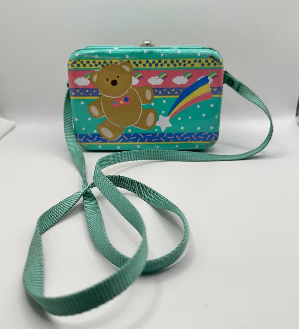 Vintage Sanrio Tin Case Bear Rainbow Japan 1985 1987 Lunch Box | eBay
