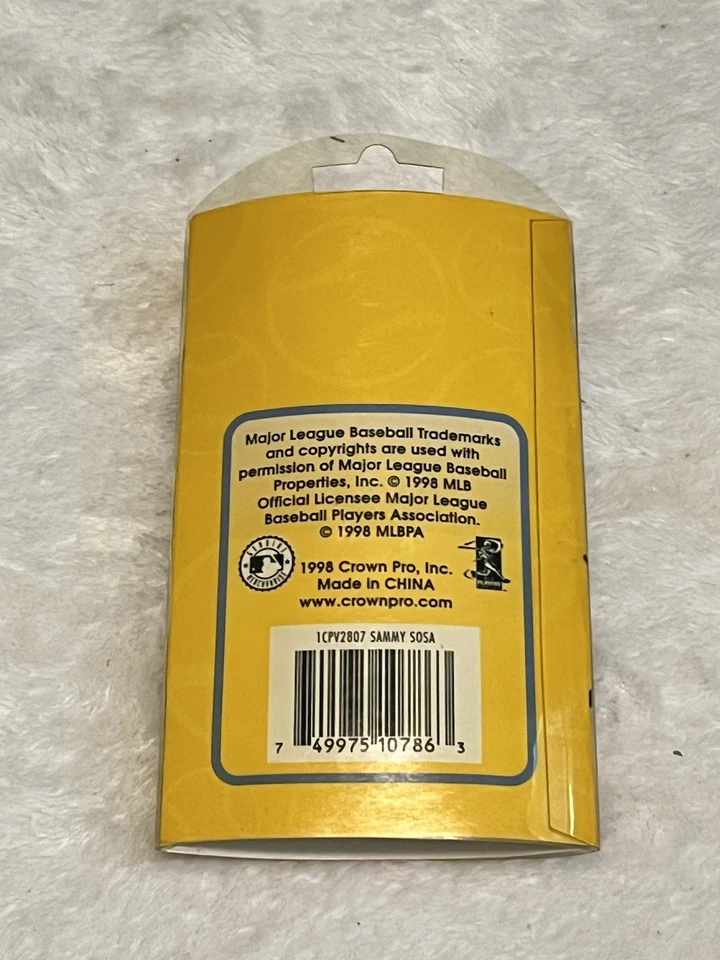 Llavero de goma SAMMY SOSA Cubs Vintage 1998 Crown Pro Locker Room Heroes Foto 2 de 4