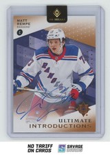 2024-25 UD Ultimate Introductions Cooper Auto RC Matt Rempe #UI-RE New York