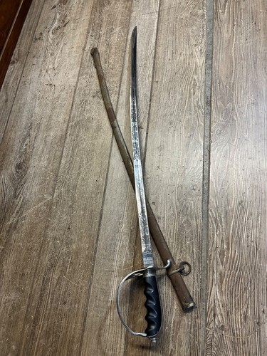 1902 US Army Calvary Dress Uniform Sword Sabre & Scabbard - A.H. Dondero Inc