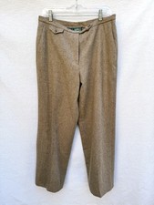 Vintage Lauren Ralph Lauren Wool Tweed Brown Pants Women  s Size 12