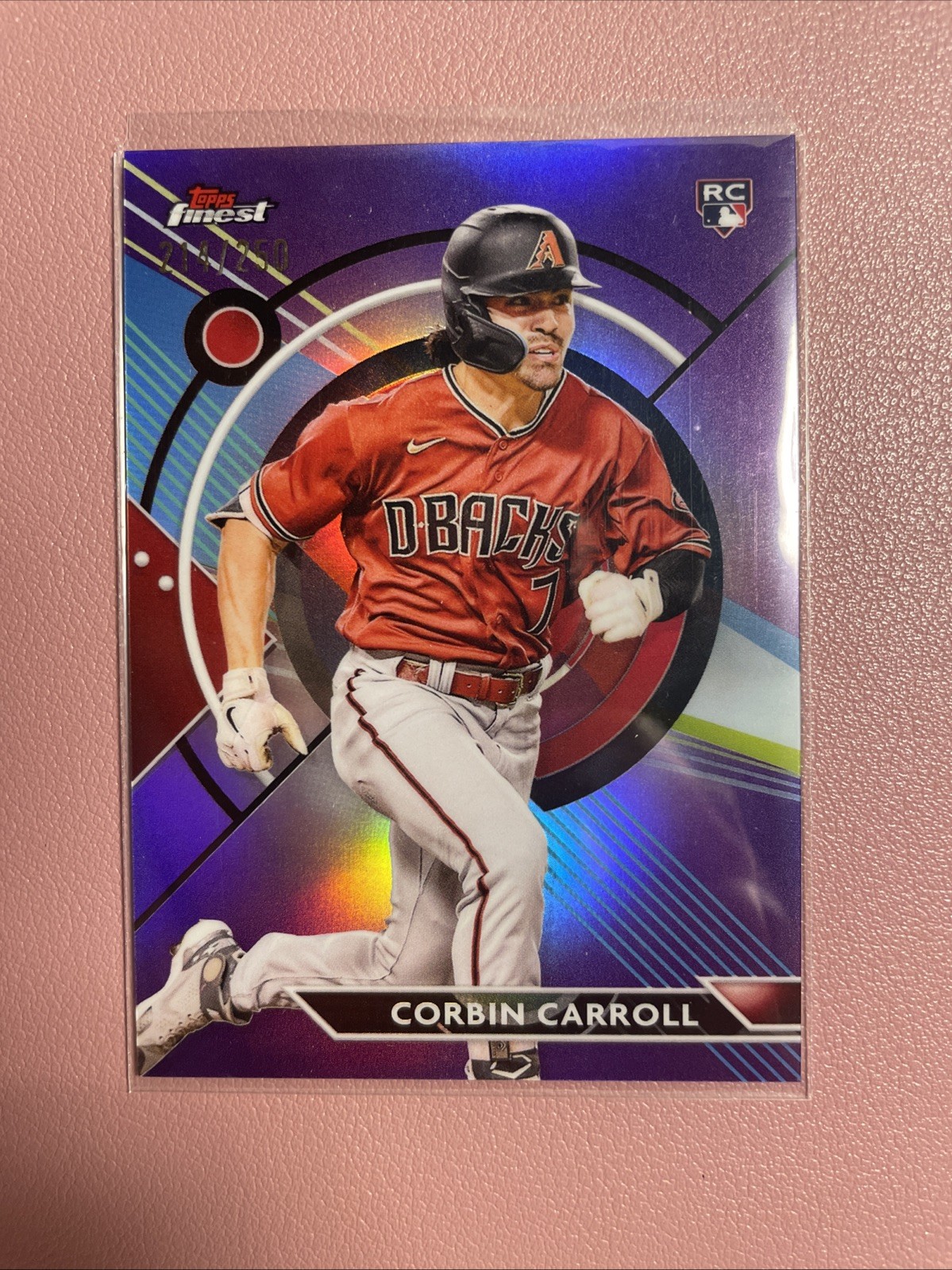 2023 Topps Finest - Corbin Carroll #24 Purple Refractor /250 (RC)