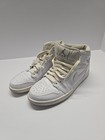 Nike Air Jordan 1 Mid White Wolf Grey basketball shoes 554724-112 Mens Size 8