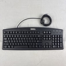 Genuine Dell SK-8110 Black PS/2 Wired Standard Desktop Computer Keyboard