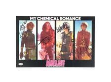 My Chemical Romance Rare Autographed Danger Days 11x17 Promo Poster Band Signed