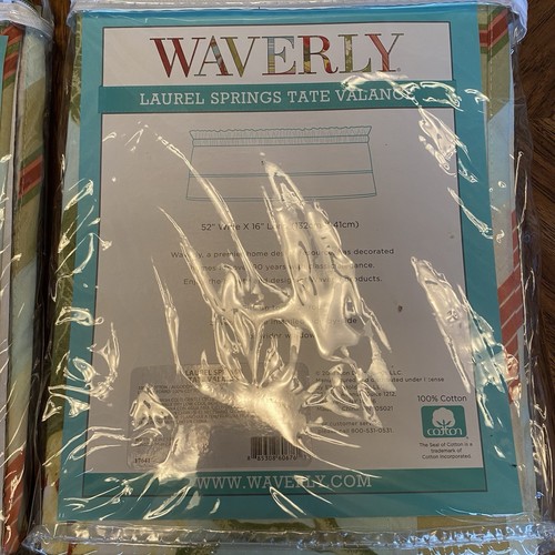Waverly Laurel Springs Tate Valance Floral 52x16 in Set of 3 New - Picture 7 of 9