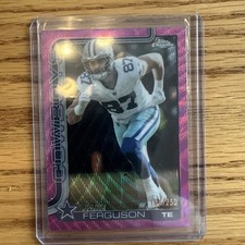 2025 Topps Chrome Pink Wave /250 Jake Ferguson Cowboys Sp