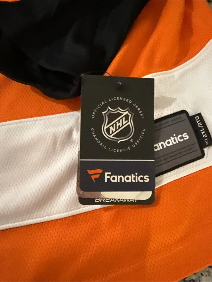 Jersey Orange Fanatics Claude Giroux NUEVO CON ETIQUETAS 2XL Foto 3 de 4
