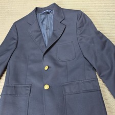 Brooks Brothers Loro Piana 100 Wool Navy Blue Blazer Jacket Two Gold Buttons
