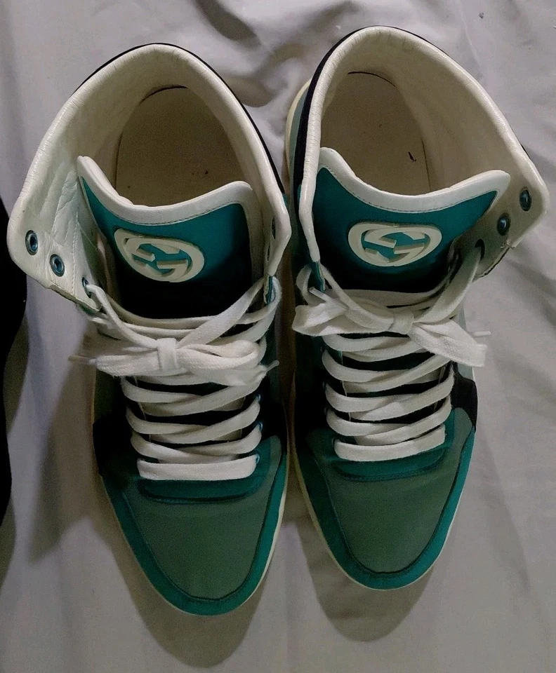 Zapatillas altas Gucci Coda a rayas 221825 - Talla 8G/8,5 estilo de lujo EE. UU. ($200) Foto 2 de 4