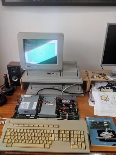 Upgraded/refurbished Atari Mega STE + TOS 2.06 UK + ACSI2STM (no case) - Afbeelding 14 van 15