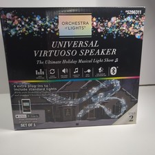 Orchestra of Lights Virtuoso Speaker Gemmy Bluetooth Music Box LED Light Show