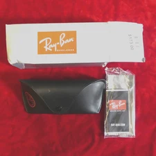 Ray-Ban Justin Case, Cleaning Cloth, Original Box - NO SUNGLASSES