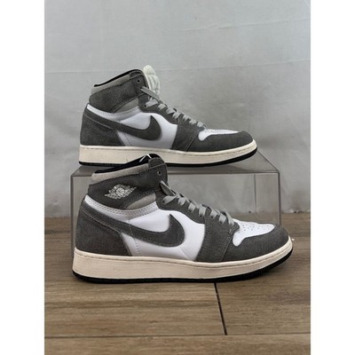 Air Jordan 1 High OG FD1437 051 Grey White Suede  Size 7Y Women's 8.5