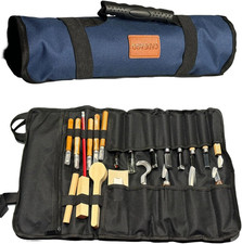 Complete Wood Carving Kit with Ergonomic Tools and Protective Organizer