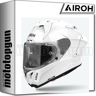 AIROH FULL FACE MOTORCYCLE HELMET GP800 GP814 COLOR GLOSS WHITE M