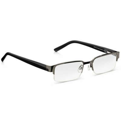 Halber Rahmen Lesebrille für Herren & Frauen, halbrandlose Leser + 1,0 bis +3,5