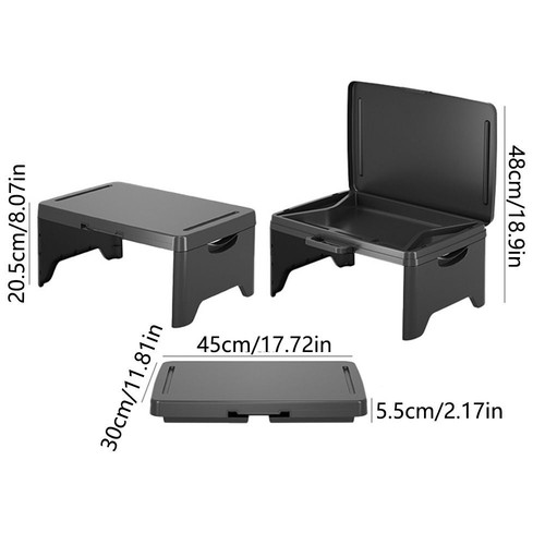 Comfortable Handle Portable Folding Lap Desk Living Room - Photo 2/12