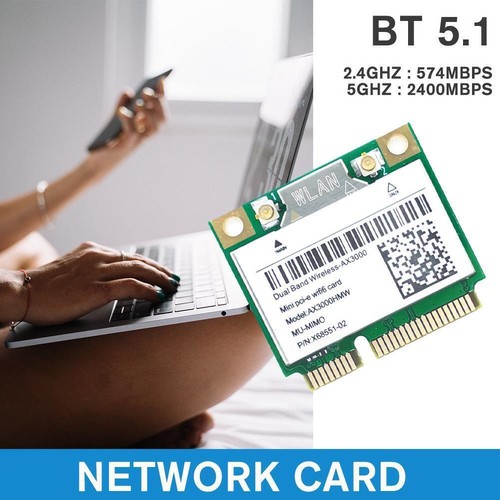 WiFi 6E Card MPE-AXE3000H Mini PCI-E Network Adapter 802.11AX `~ WiFi E7I2 - Photo 11/12