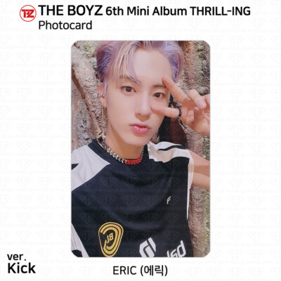 the boyz エリック　トレカ　セット　ヨントン　アルバム　証明写真 The Boyz 6th Mini Album Thrill-ing Official Photocard Postcard