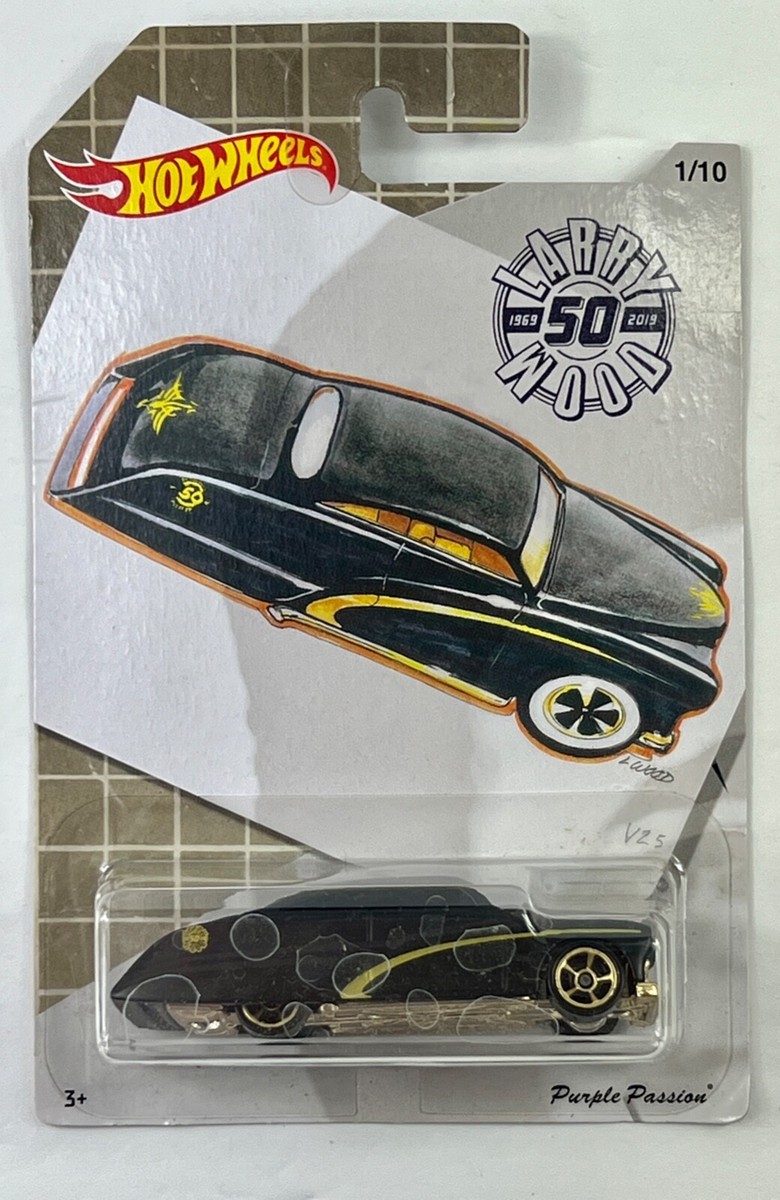 レア Hotwheels LARRY WOOD HOT WHEELS LARRY WOOD 50 YEARS 1969 -2019 PURPLE PASSION