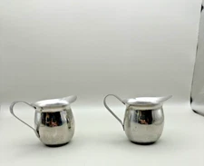 Vollrath 46003 Stainless Steel 3 Ounce Bell Creamer Pitcher Serving Lot of 2
