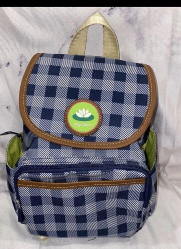lily bloom backpack Picnic Plaid Navy