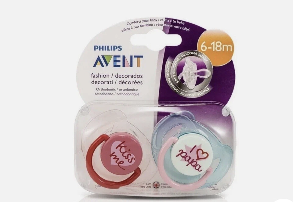 Philips Avent Baby Soother Dummy Nipple 6-18m Hygienic Cap