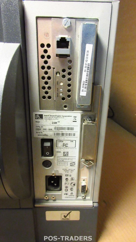 Zebra Z4M PLUS LAN Network Thermal Label Drucker Z4M00-200E-0030 - PRINTS LINES - Bild 4 von 4
