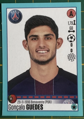 Sticker Panini Foot 2016-17 2017 Transfert Set T42 GUEDES PSG Paris Update