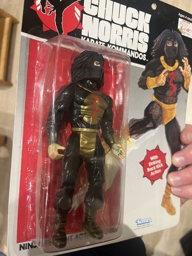 Chuck Norris Karate Kommandos Kenner 1986 Ninja Serpent Action Figure Moc - Picture 19 of 19